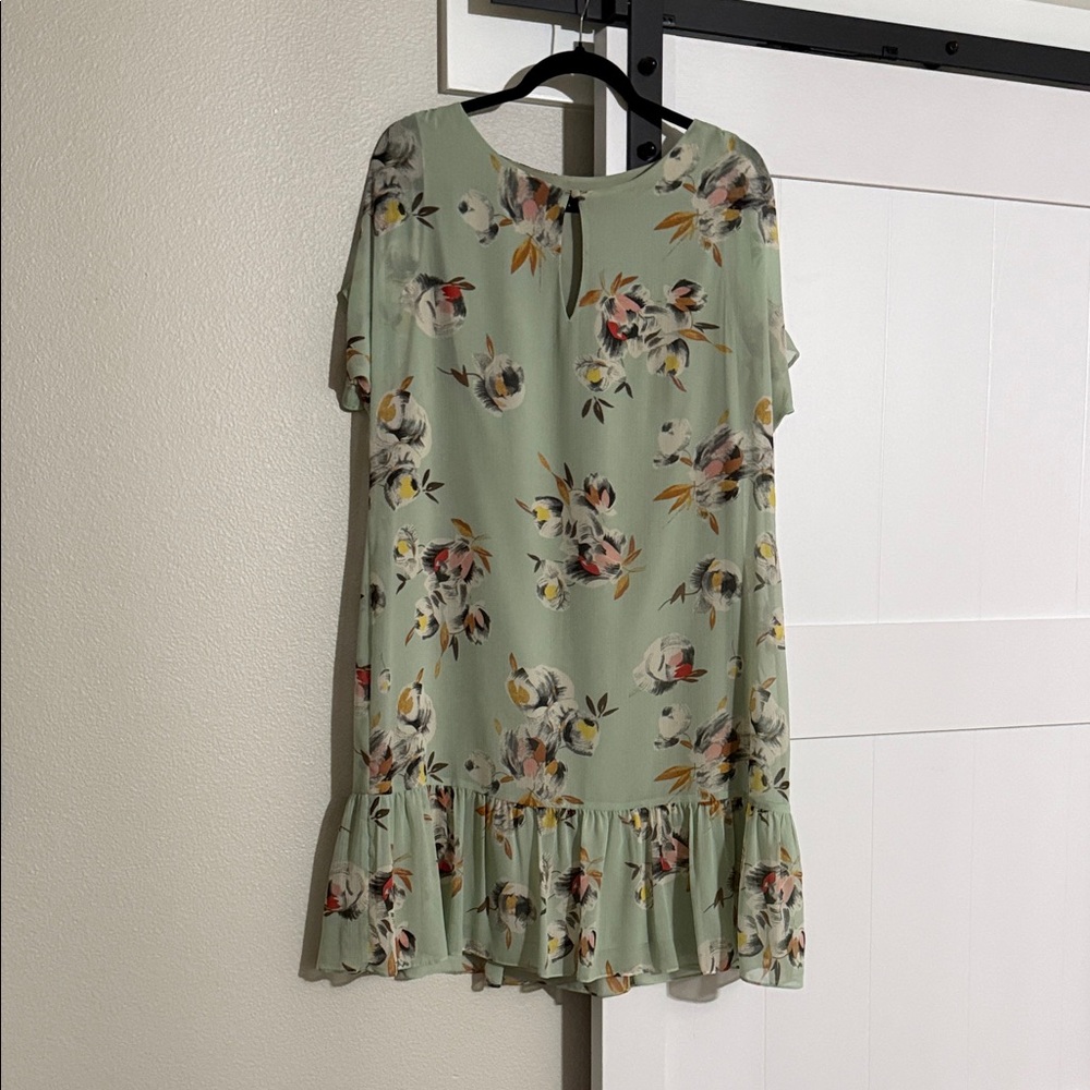 Ralph Lauren Floral Green Midi Dress